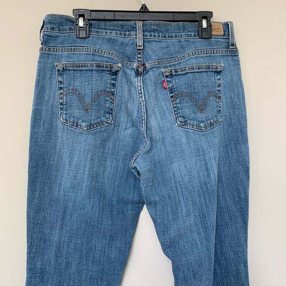 Levis 515 bootcut blue jeans medium wash light stretch size 12 Long - Picture 4 of 13